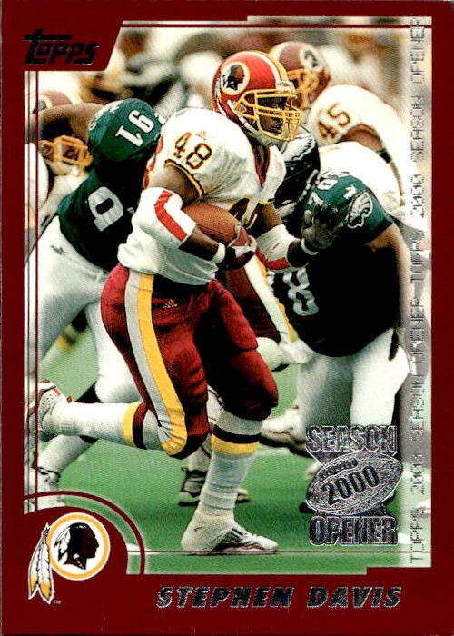 2000 Topps Season Opener Stephen Davis 86 Washington Redskins
