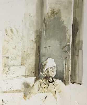 Andrew Wyeth Anna Kuerner by the Attic Door Custom Framed Print | eBay