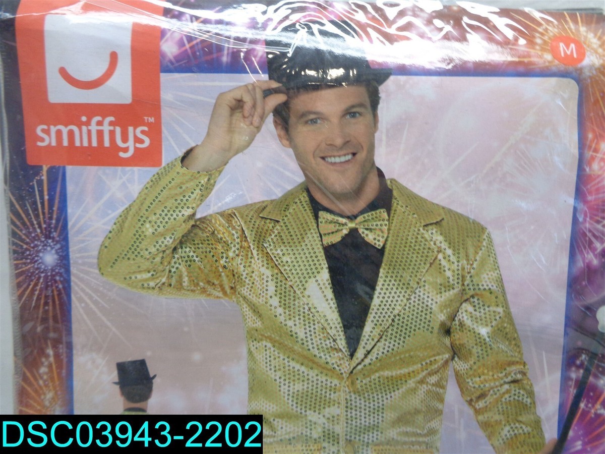 Men's Sequin Jacket Gold Medium