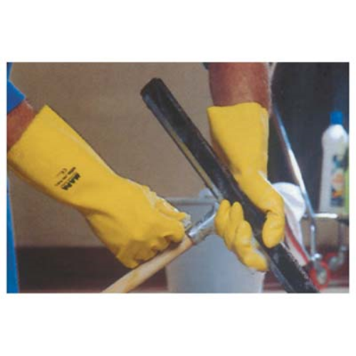 Guanto fioccato vital mapa lattice giallo  7 (10 paia) Mapa