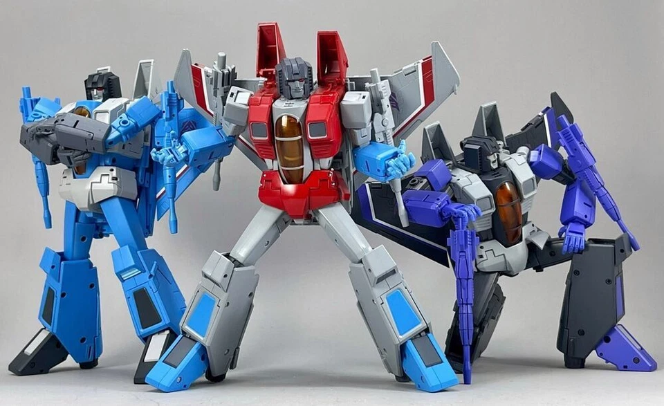 New Transforms MP52 Starscream MP52+ Thundercracker MP52+SW Skywarp Figure - Image 3 of 4