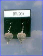 Hot Air Balloon Earrings Aircraft Airplane 99's Aviatrix Made in the USA