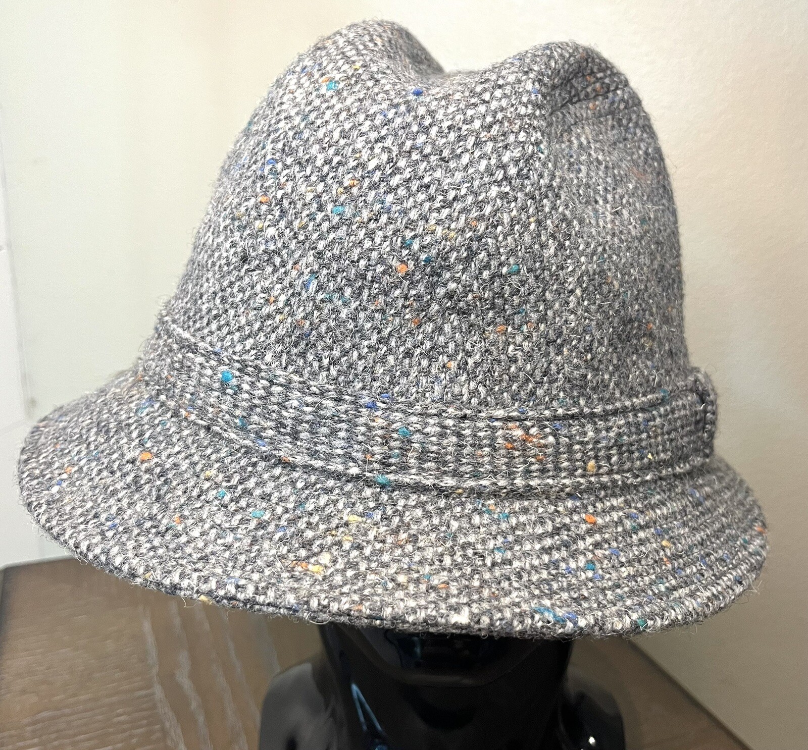 Pendleton Wool Fedora Bucket Hat -  Gray Speckled… - image 7