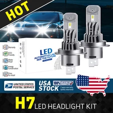 Modigt H7 LED Headlight Bulb Kit High Beam 6000K Cool White Bulbs Bright Lamp 2x