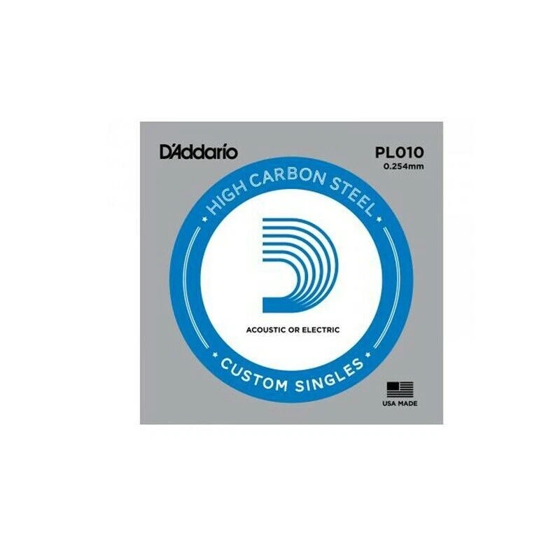 D'ADDARIO PL010 CORDA SINGOLA PER CHITARRA ELETTRICA ACUSTICA