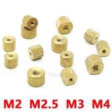 M2 M2.5 M3 M4 Brass Round Knurled Thumb Nut Hand Grip Knob Nuts Model DIY Refit