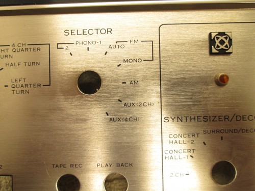 Sansui QR-6500 Quadraphonic Stereo Receiver FACEPLATE Control Panel Vtg - Picture 8 of 10