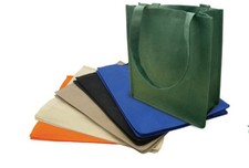 Travel Recycled Reusable Eco Friendly Grocery Shopping Tote Bag 13x15x6 6"Gusset