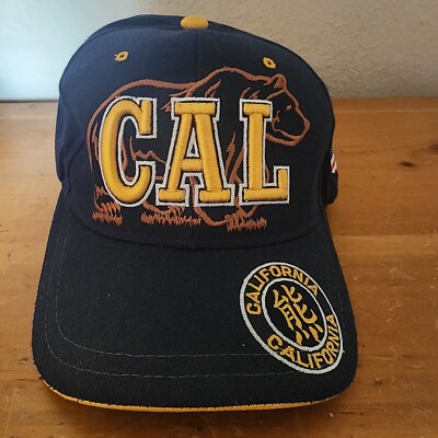 Vintage Cal Berkeley Bears Hat Cap Japanese Kanji Adjustable Strap Seasonal