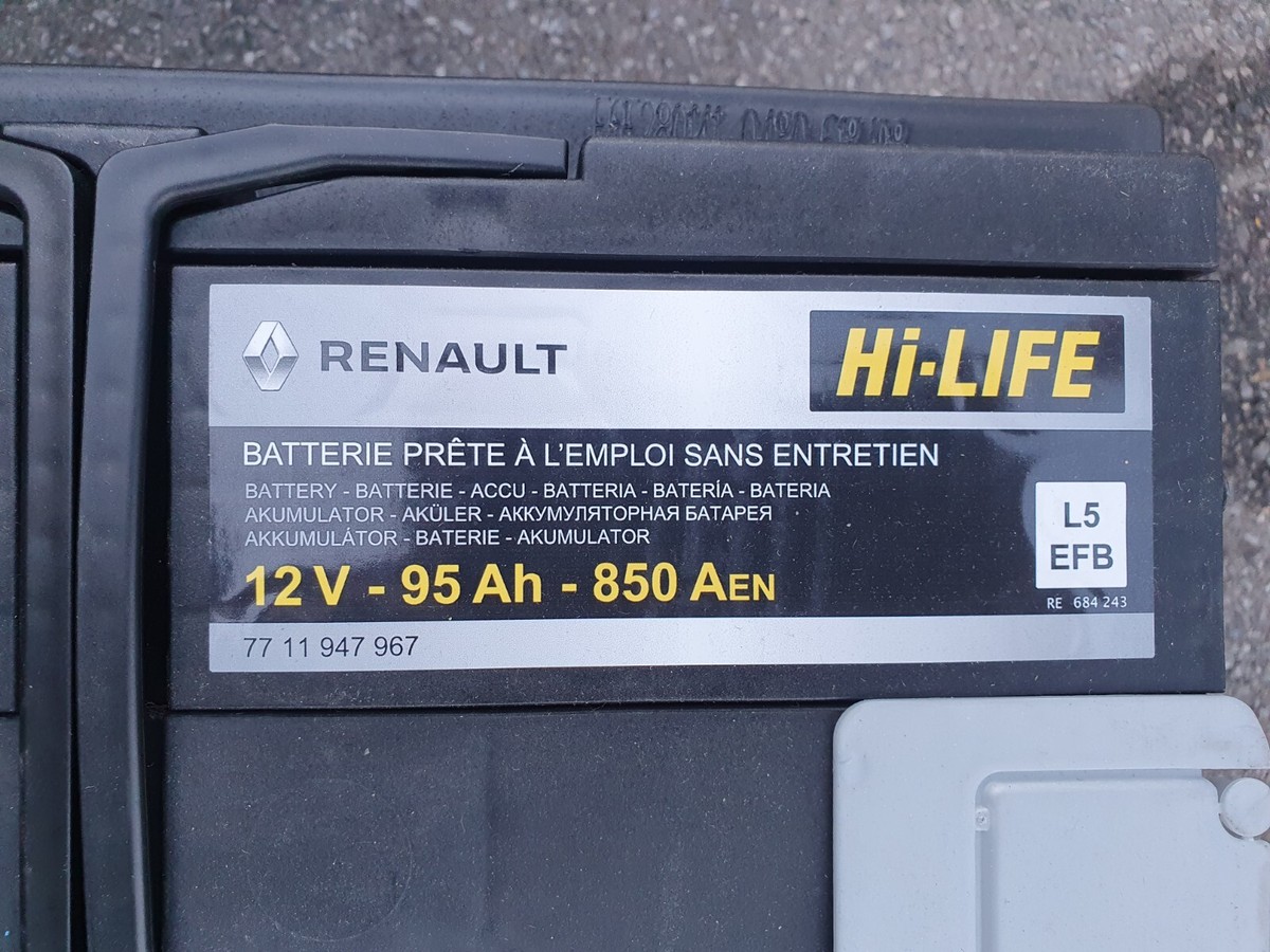 Original Renault Master III 2,3 DCI 12V 95Ah Start-Stop Batterie  
