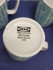 IKEA Bamboo Light Blue Coffee Mugs Lot/Set of 4    4 1/4" — photo 3