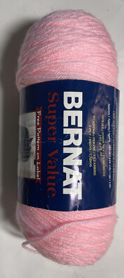 BERNAT - SUPER VALUE  YARN 1 Balls. BABY PINK. I Combine Shipping, Req