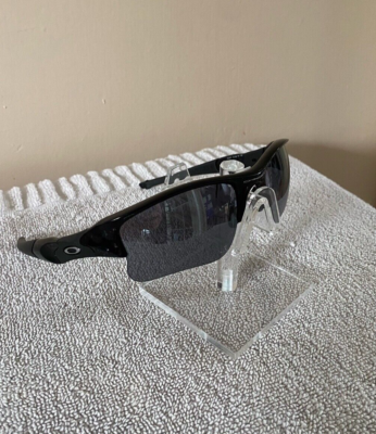 Oakley Flak Jacket Mirrored Sunglasses 03-915 in Jet Black 144MM