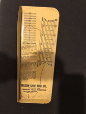 Vintage Mason Shoe Mfg. Foot Measure Device, Metal, Accessory, Chippewa Falls