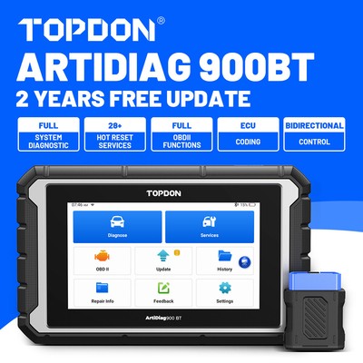 TOPDON AD900BT/900 Lite OBD2 Scanner Full System Car Diagnostic Tool Active Test