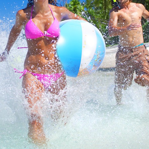 3Pcs Safe Outdoor Decorative Water Toy Balls Beach UK - Picture 1 of 29