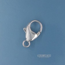 Large Sterling Silver Lobster Claw Clasp Connector w/ Closed Ring 16mm 33262