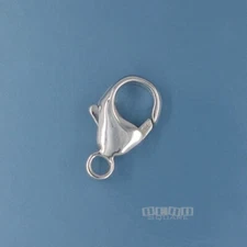 Large Sterling Silver Lobster Claw Clasp Connector w/ Closed Ring 16mm #33262