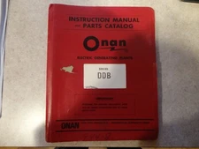 ONAN Instruction Manual and Parts Catalog for DDB Series Generator Sets