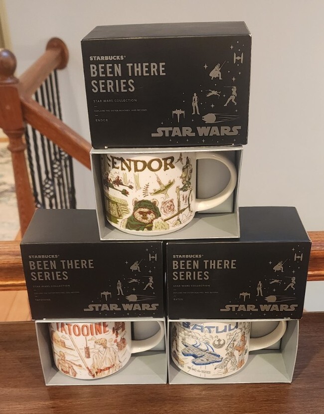 2021 Starbucks Star Wars Cups Set Tatooine Endor Batuu Been There