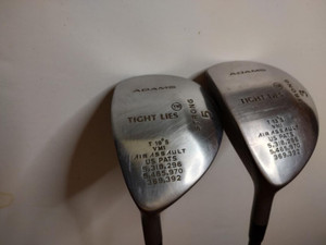 Adams Tight Lies air assault 3 & 5 Woods Hybrids Firm shaft Left Handed