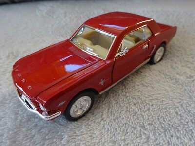 Ford Mustang 1964 rot Modelauto ca.13cm *NEU* 1:36 Rückzugmotor