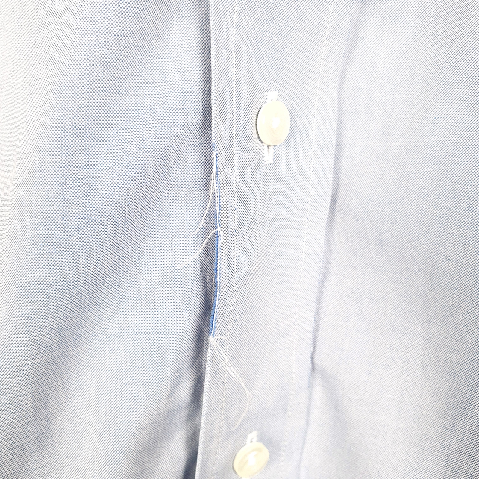 BROOKS BROTHERS Blue Shirt Milano Long Sleeve Casual Cotton Mens M image 4