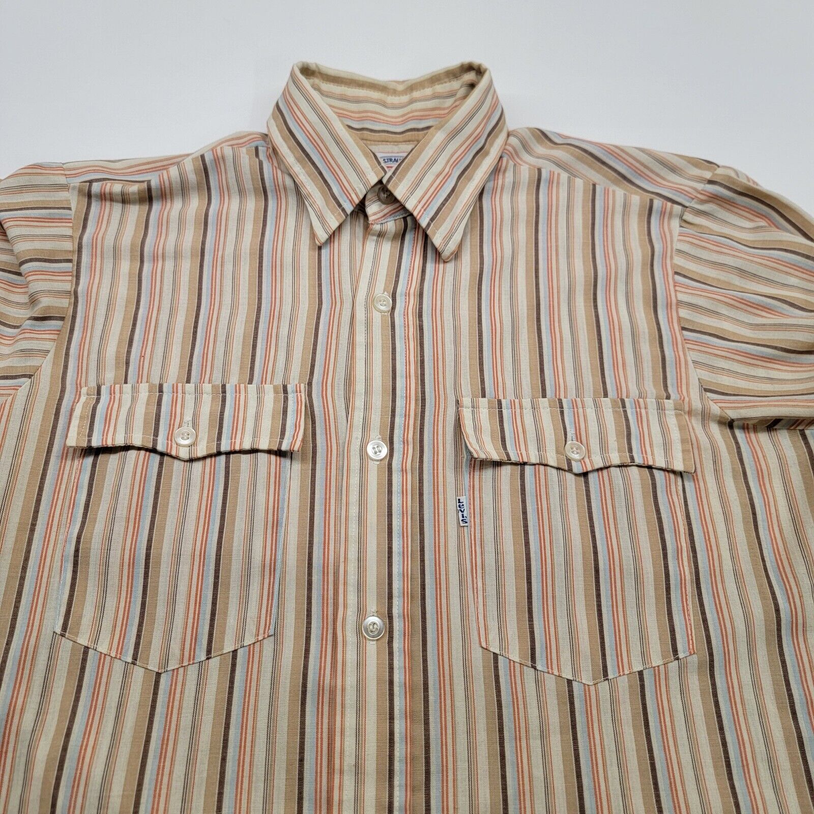 Vintage 80s Levis Long Sleeve Button Shirt Men's … - image 8