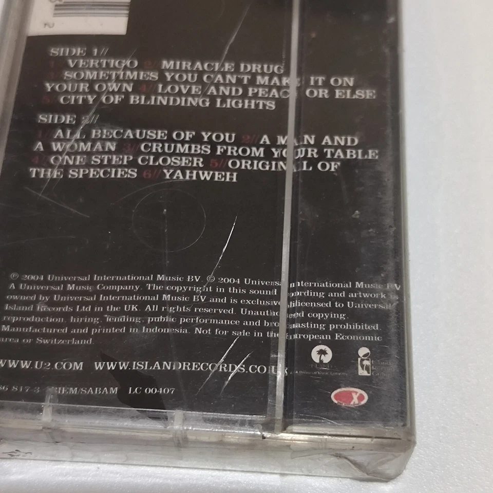 u2 - How to Dismantle an Atomic Bomb 2004 original indonesia tapes brand new - Image 3 of 4