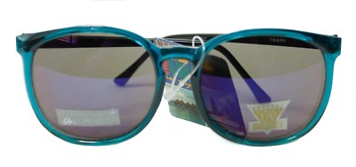 Vintage Family Optics Exceeds UV Protection Blue Round Driving Sunglasses
