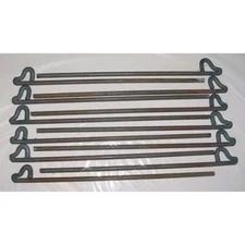 16 inch Hand Forged Tent stakes, Iron Tent stakes, Dozen of  16 inch Tent stakes