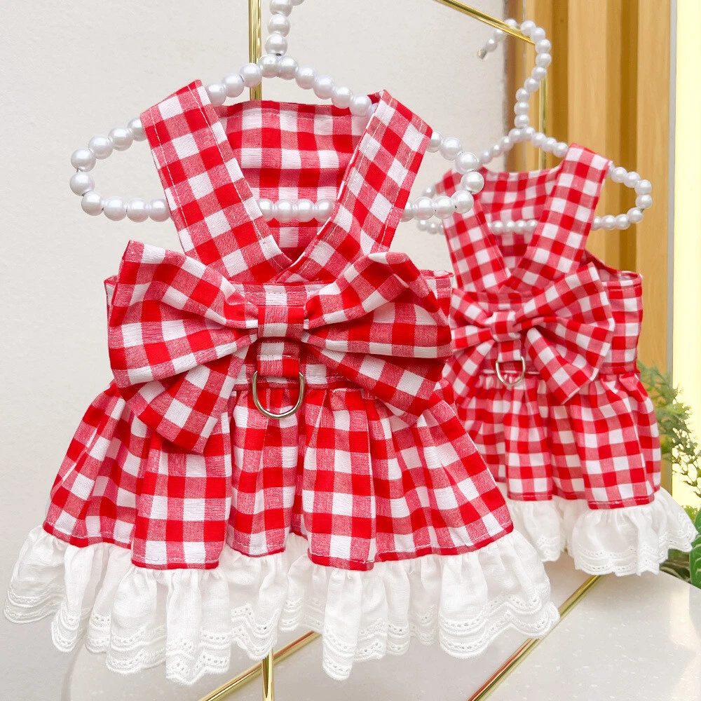 Cute Small Dog Harness Dress for Puppies and Cats Vest Clothing