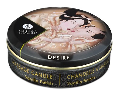 Shunga Erotic Art Massage Candle Desire Vanilla 1 ounce, New