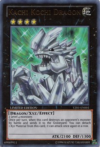 Kachi Kochi Dragon - YZ01-EN001 - Ultra Rare - Limited Edition x1 - Damaged