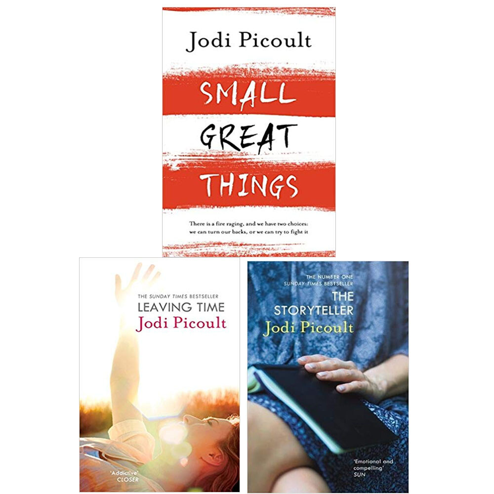 Jodi Picoult 3 Books Collection Set(The Storyteller,Leaving Time,Small Great )