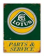 Retro Style Lotus Parts & Service Metal Garage Sign Mancave Shed Workshop