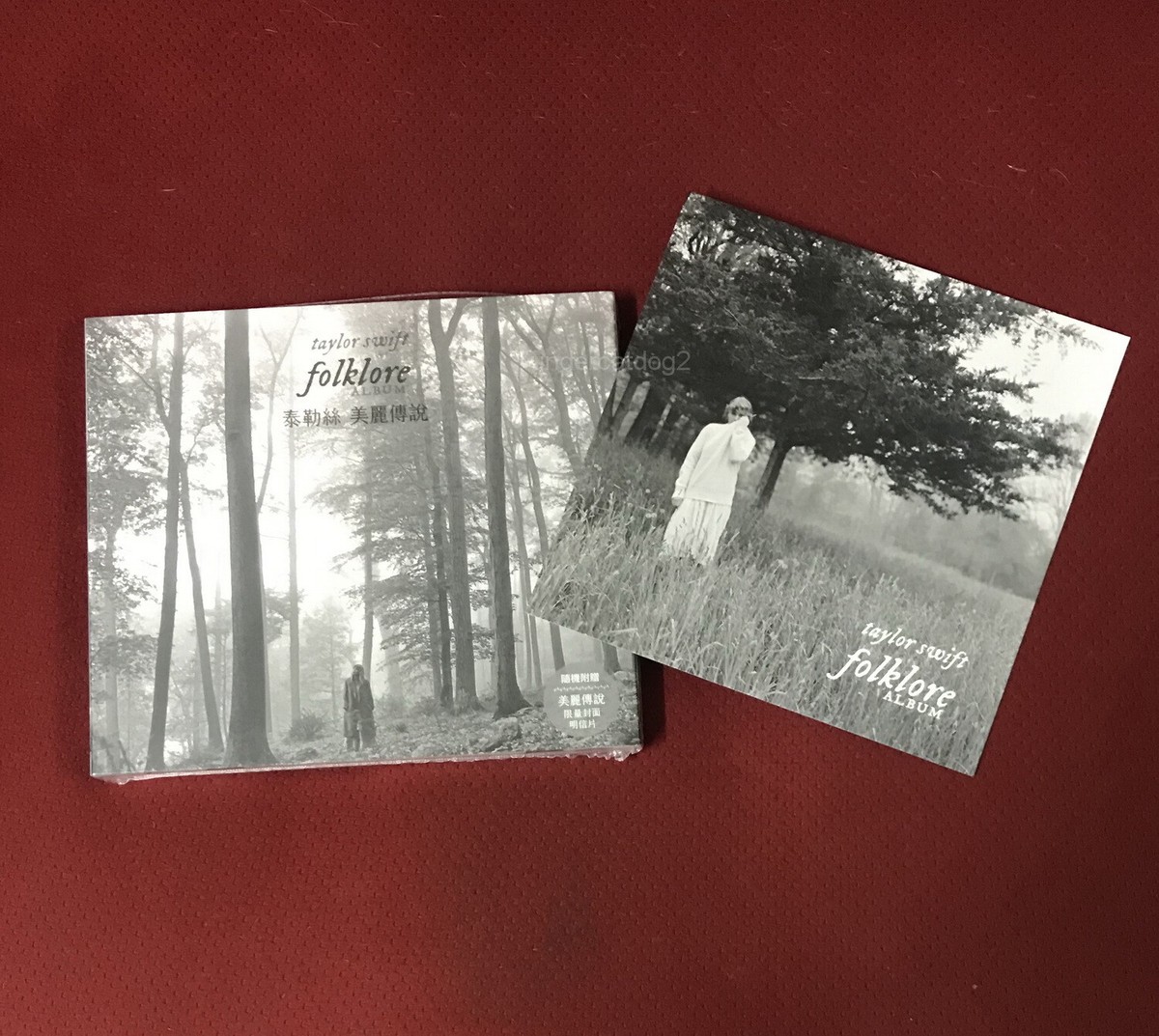 Taylor Swift folklore 2020 Taiwan Special CD w/BOX +Postcard (ver