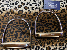 NEW SHIRES 5'' FILLIS ENGLISH STIRRUPS 672S S. STEEL