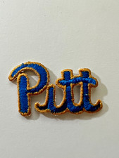 Small Official NCAA Pitt Panthers Iron-On Patch.NEW.Same day Ship.