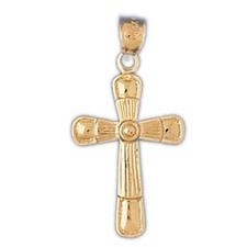 Cross Charm Pendant 14k Gold