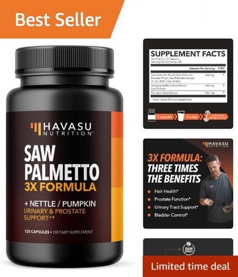 Comprehensive Urinary & Prostate Support - 120  Capsules for Mens Health
