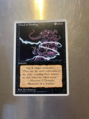 Word of Binding, 4th Edition Magic Cards, LP, COMBINED SHIPPING