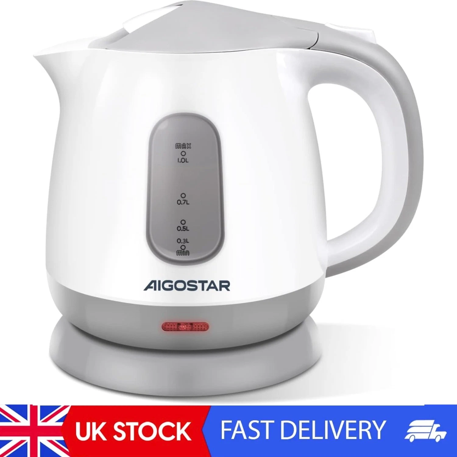 Small Electric Kettle, 1 Litre 1100W Low Wattage Kettle For Bedroom Travel