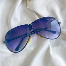 Ferrari Aviator Vintage Folding Sunglasses 1980-1990 Made In Taiwan