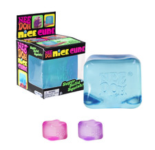 Nee Doh Nice Cube - Super Solid Squish  Blue - Brand New