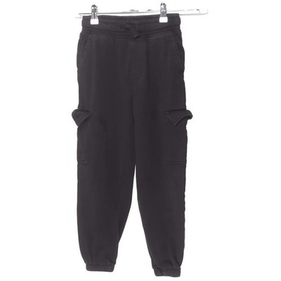 H&M, Cargohose, Größe: 140, Schwarz, Baumwolle/Polyester, Einfarbig, Sweat #bpI