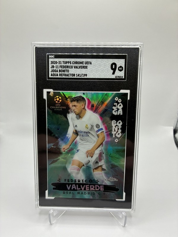 2020-21 Topps Chrome Uefa - Joga Bonito Federico Valverde #JB-11 Aqua /199 (RC)