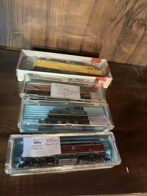 N Scale Locomotives And Dummy Engine Various Conditions.