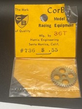CorBen 736 Spur Gear Brass 36 Tooth Vintage Slot Car