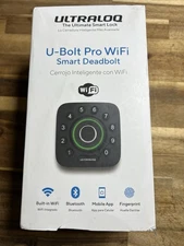 ULTRALOQ FINGE Bluetooth + Built-in WiFi + Door Sensor, Black with Satin Nickel